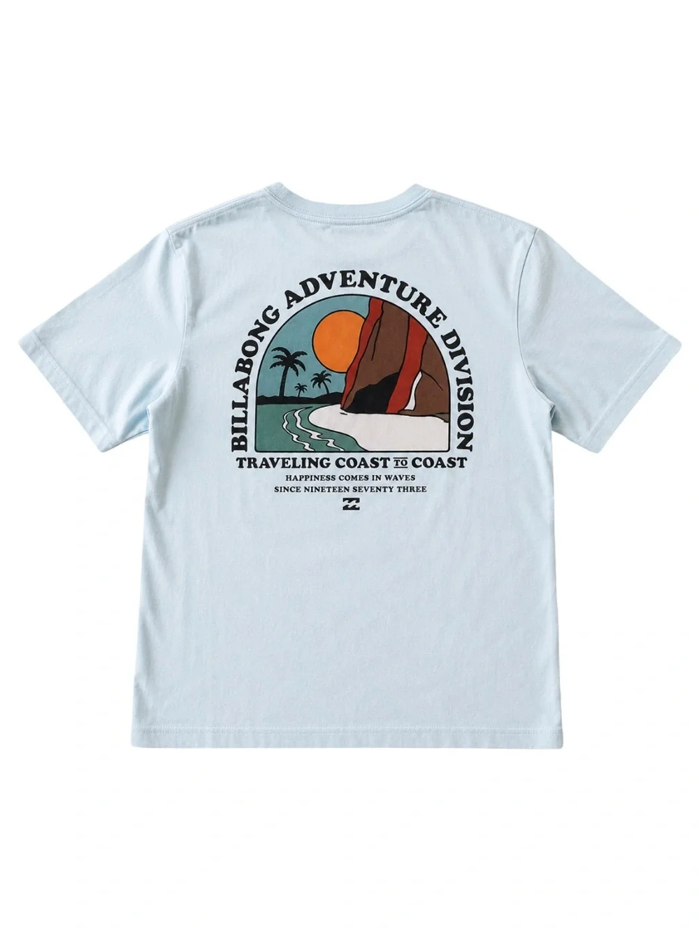 Billabong Adventure Division Light Blue Graphic Tee Boys Medium 10/12